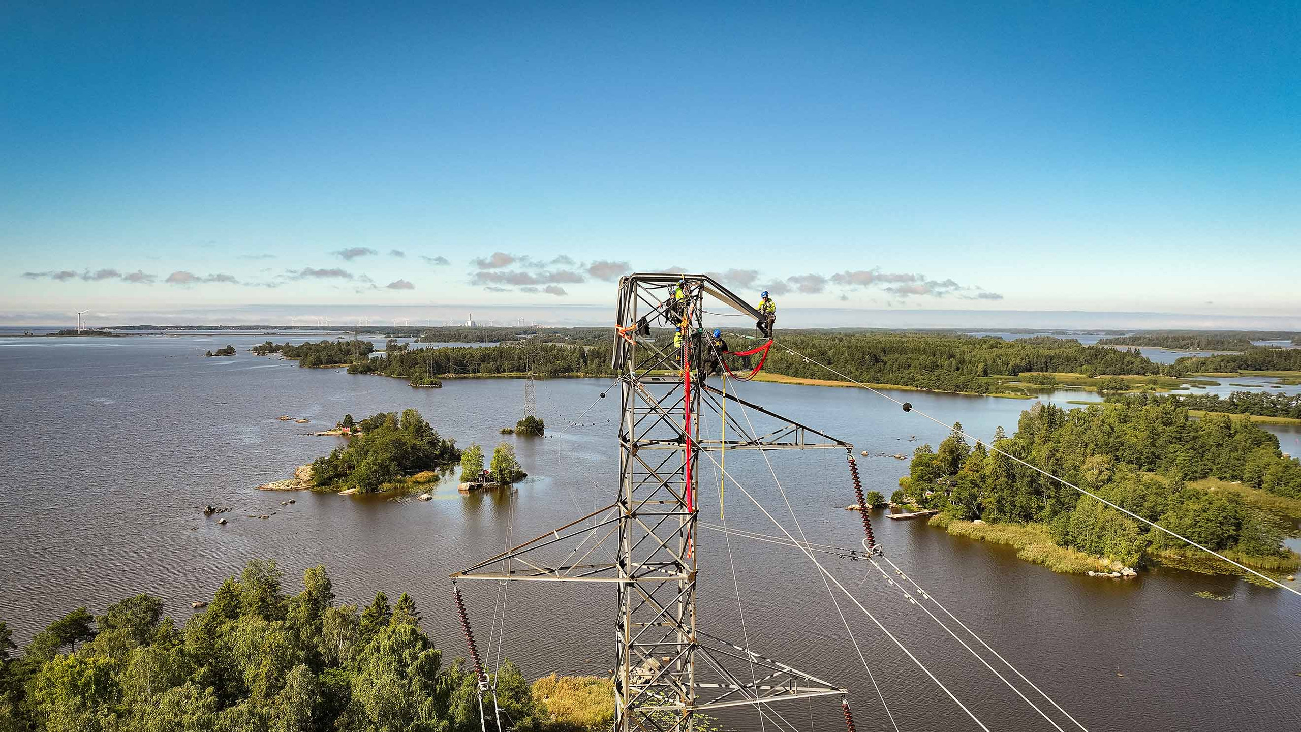 high voltage lines, illustrative picture